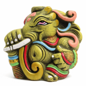 Handcrafted Clay Lord Ganesha Idol