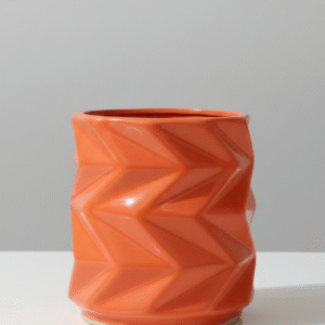 Modern Zig-Zag Ceramic Planter