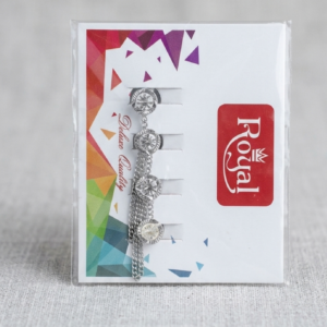 Royal Deluxe Silver-Toned Chain Link Button Set