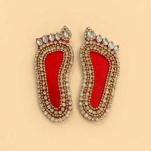 2.5 Inches Handcrafted Laxmi Charan Paduka Pair